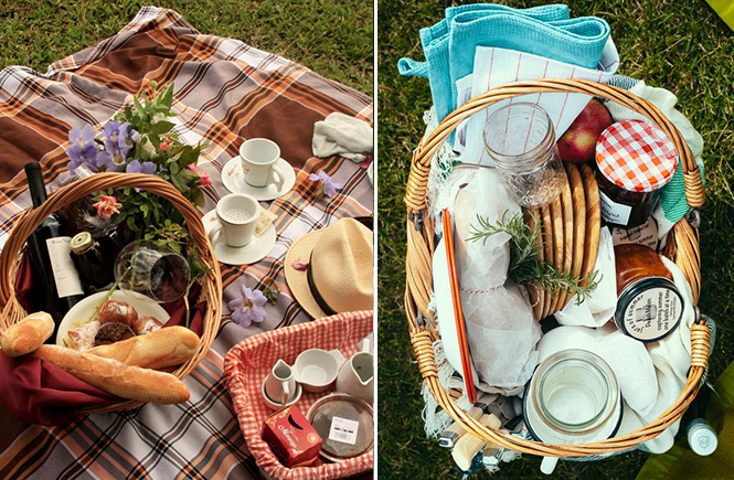 Photo de paniers à pique-nique sur Swanee Rose Le Blog