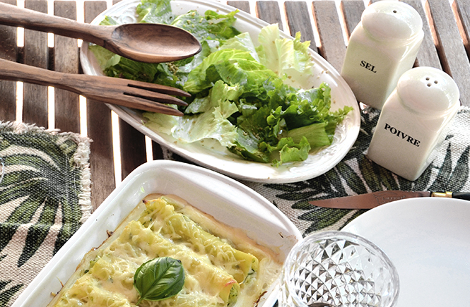 cannelloni-courgettes-avec-salade-verte