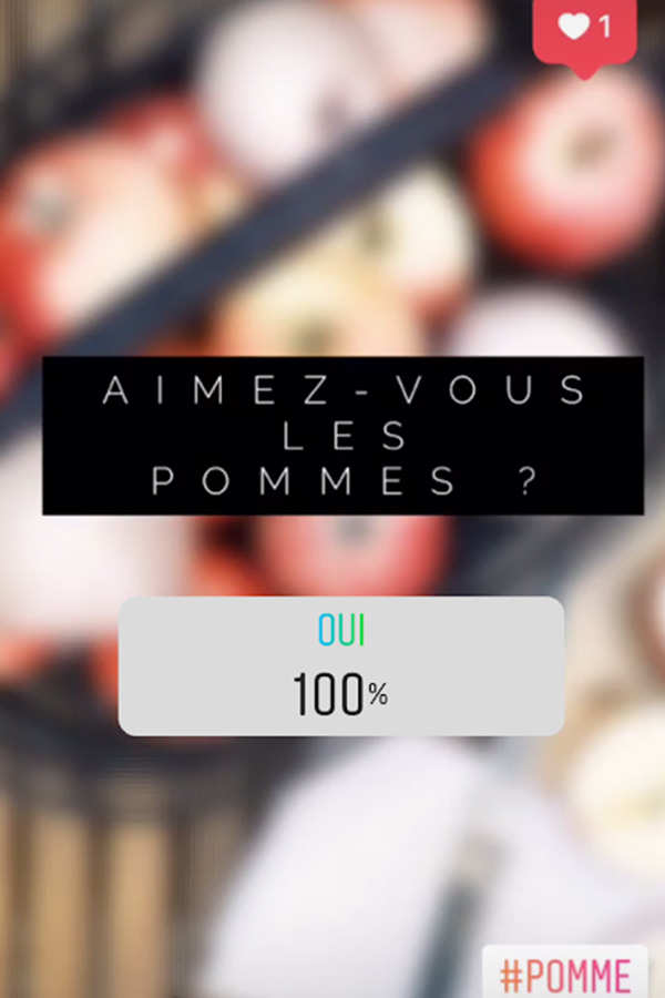 Sondage Aimez vous les pommes