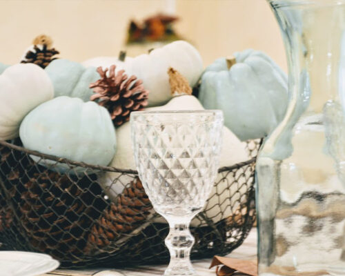 Table d'automne pour repas de famille