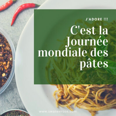 Journée mondiale des pâtes Octobre 2018