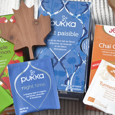 Tisanes d'automne Pukka et Yogi Tea sur Swanee Rose Le Blo