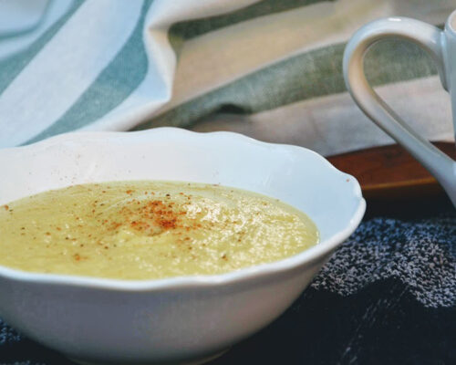 Recette du Velouté de chou-fleur & lentilles corail sur Swanee Rose Le Blog