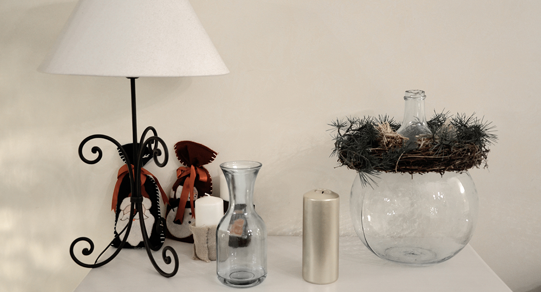 Couronne de sapin pour dame-jeanne