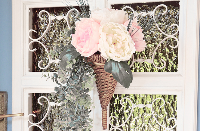 DIY Panier de porte fleuri Swanee Rose Le Blog