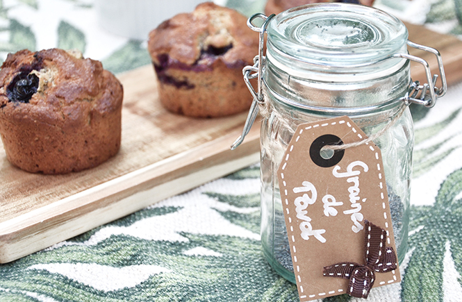 Recette des muffins aux myrtilles sur Swanee Rose Le Blog