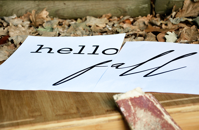 DIY Enseigne Hello Fall