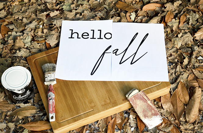 DIY Enseigne Hello Fall