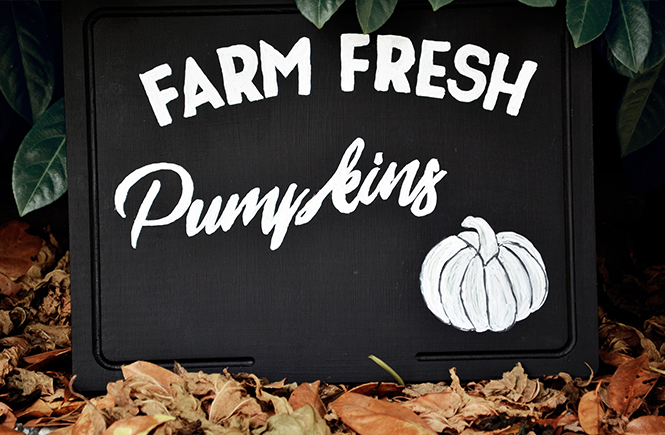 DIY Farm Fresh Pumpkins Enseigne sur Swanee Rose Le Blog