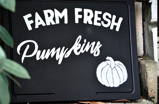 DIY Farm Fresh Pumpkins Enseigne sur Swanee Rose Le Blog