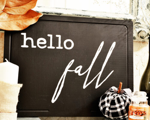 DIY Enseigne Hello Fall