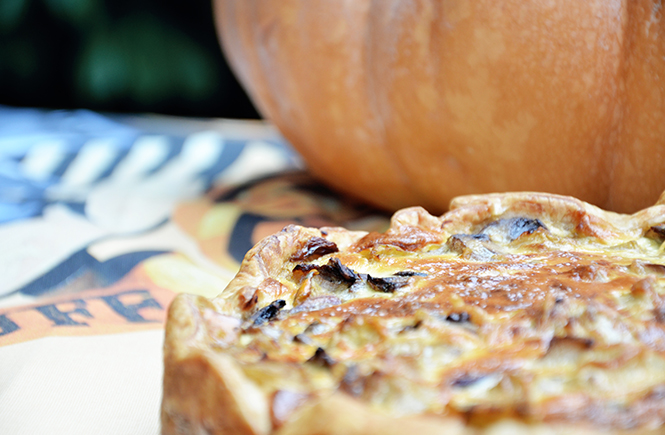 Quiche Butternut et champignons