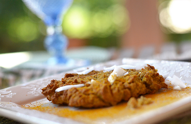 Galettes de quinoa & pois cassés au cucurma sur Swanee Rose Le Blog