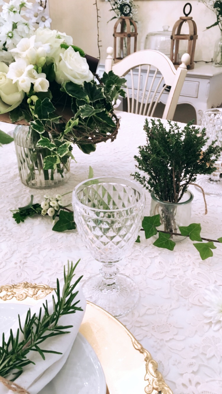 Décor de table romantique