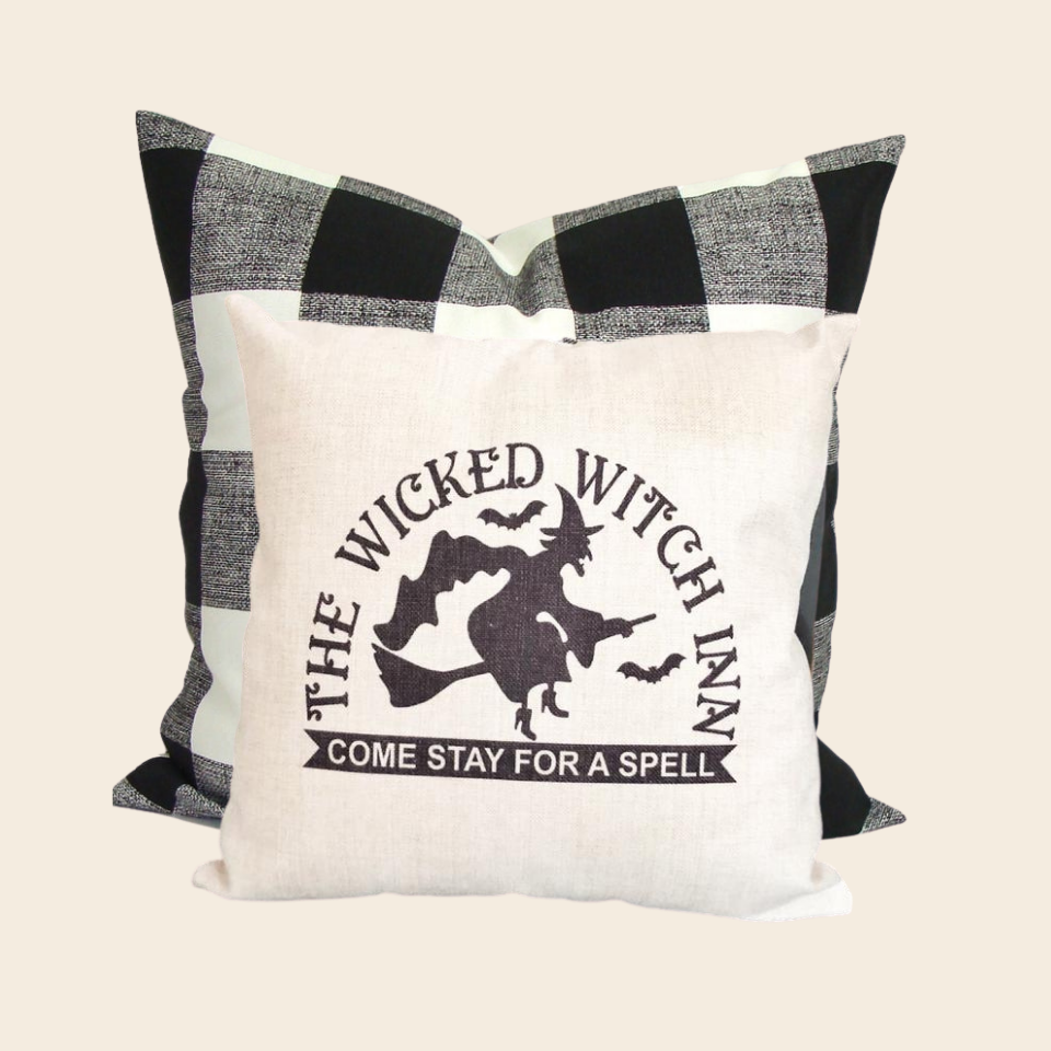 Housse Coussin Our Rustic Home Decor WITCH