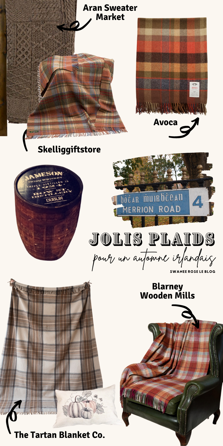 Jolis plaids pour un automne irlandais