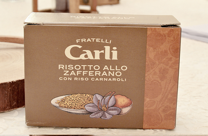 Boîte de deux paquets de risotto Carli