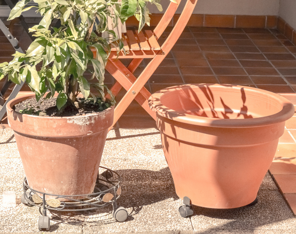 DIY Pot de jardin vieilli