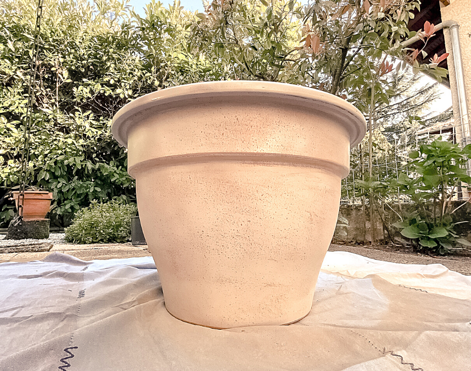 DIY Pot de jardin vieilli