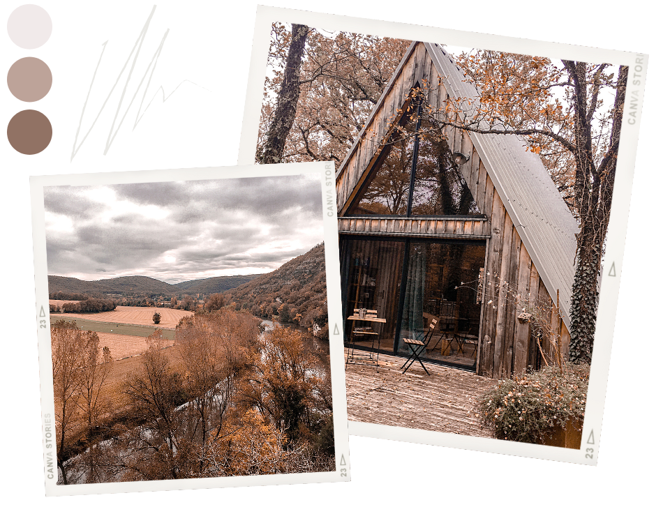 Cabane dans les bois dans le Quercy